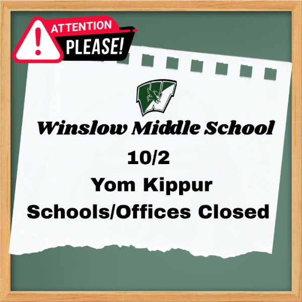Yom Kippur - Schools/Offices Closed