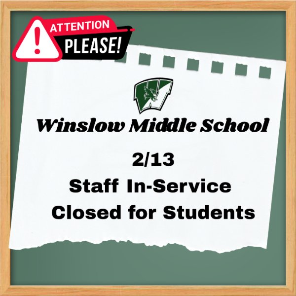 Staff In-Service - School Closed for Students
