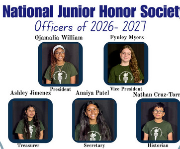 Cover photo of the National Junior Honor Society Officers album