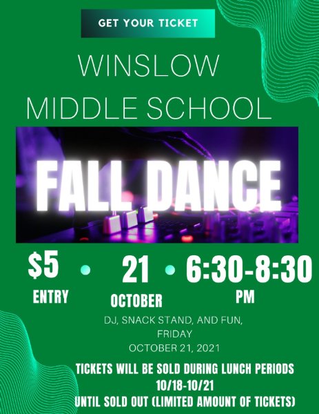 middle school dance flyer