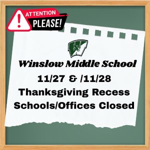 Thanksgiving Recess - Schools/Offices Closed