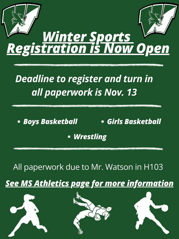 Winter Sports Registration is Open!!!