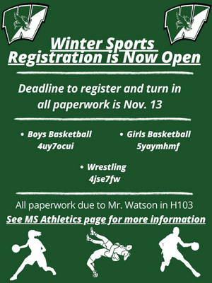 Winter Sports Registration is Open!!!