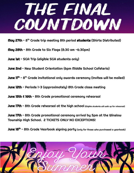 Middle School Final Countdown